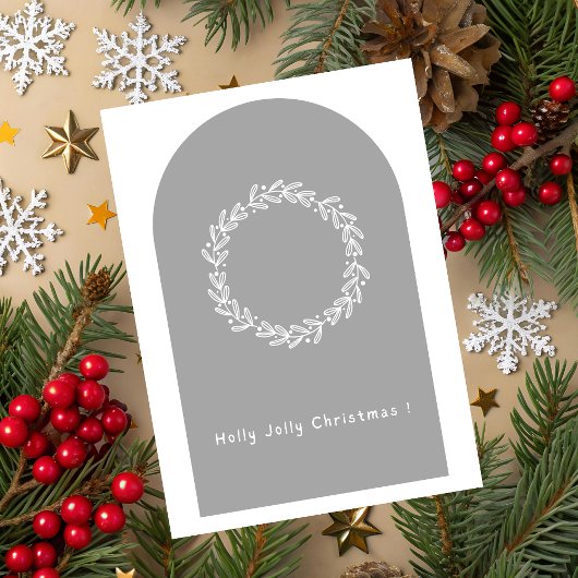 Holly Jolly Christmas Greeting Card Kaart