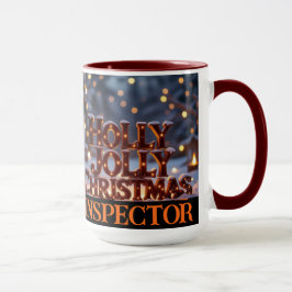 Holly Jolly Christmas-inspecteur Keepsake Mok