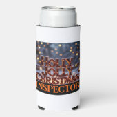Holly Jolly Christmas Inspector Fun Seltzer Blikjeskoeler (Seltzer Achterkant)