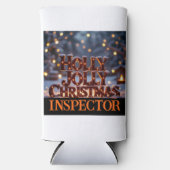 Holly Jolly Christmas Inspector Fun Seltzer Blikjeskoeler (Voorkant)