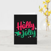 Holly Jolly Christmas  Kaart (Gele Bloem)