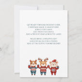 Holly Jolly Christmas Party Invitation Feestdagenkaart (Achterkant)