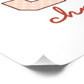 Holly Jolly Christmas Plaid Feestelijke Typografie Perfect Poster (Hoek)