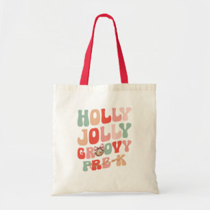 Holly Jolly Christmas Pre-k leraar Tote Bag