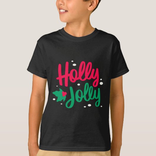 Holly Jolly Christmas  T-shirt (Voorkant)