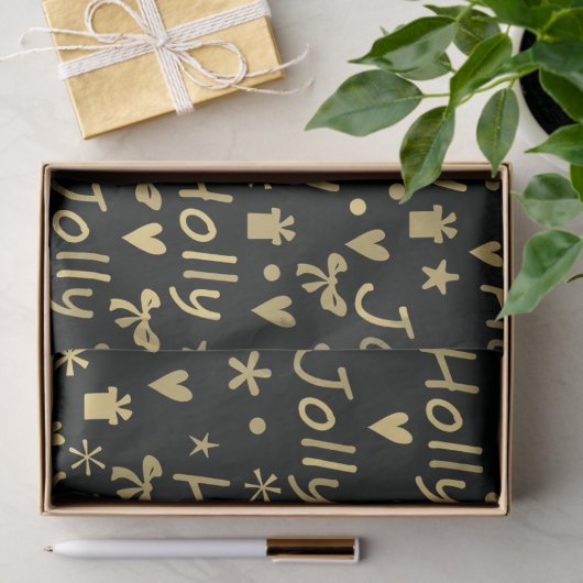 Holly Jolly Christmas Tissuepapier (Geschenk)