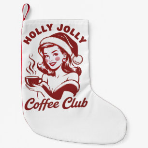 Holly Jolly Coffee Club Snerende Kerst Sarcasme Kleine Kerstsok