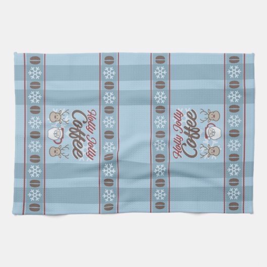 Holly Jolly Coffee Theedoek (Horizontaal)