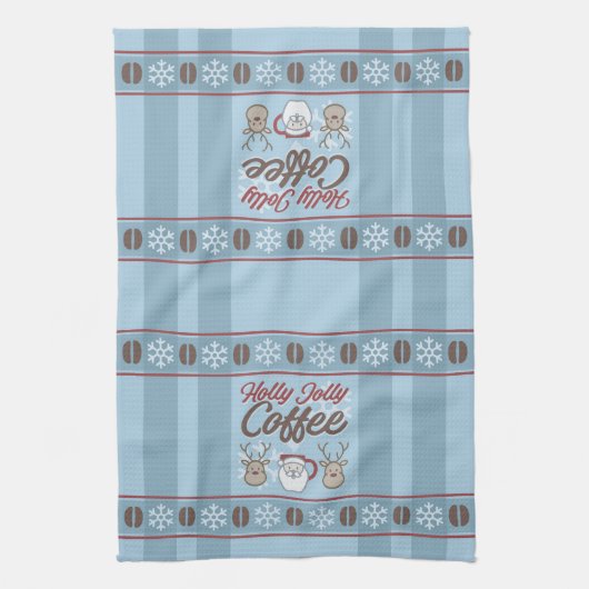 Holly Jolly Coffee Theedoek (Verticaal)