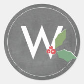 Holly Jolly Collectie Ronde Sticker (Voorkant)