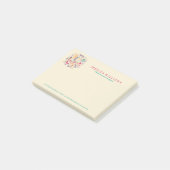 Holly Jolly Colorful Kerstmis Wreath Post-it® Notes (Schuin)