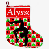 HOLLY JOLLY CUSTOM GYMNAST KERSTKOUS GROTE KERSTSOK (Voorkant)