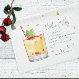Holly Jolly Drink kerstrecept Theedoek