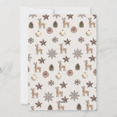 Holly Jolly Earth-fotokaart Feestdagenkaart (Achterkant)