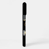 Holly Jolly | Elegant Goud Faux Folie Script iPhone Hoesje (Rechterkant)