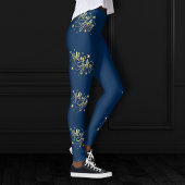 Holly Jolly | Elegant Goud Faux Folie Script Leggings