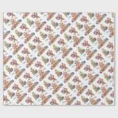 Holly Jolly Elves Cadeaupapier (Vlak)