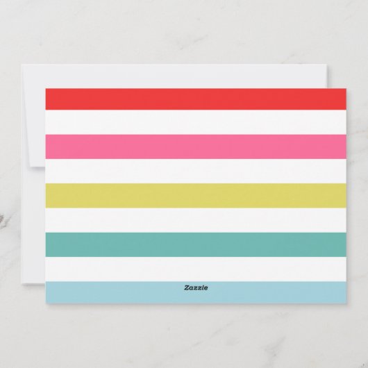 Holly Jolly Era Kleurrijke Foto Feestdagenkaart (Achterkant)