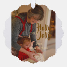 Holly Jolly familie vakantiefoto beige jaar naboho