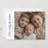 Holly Jolly Family Activated Holiday Kaart (Voorkant)