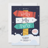 Holly Jolly Feest Kaart (Voorkant)