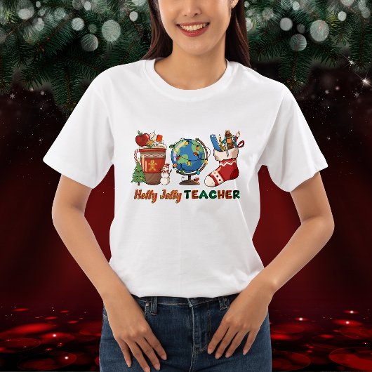 Holly Jolly Feestdagen met kerstrecorder stoppen Tri-Blend Shirt
