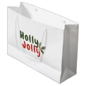 Holly Jolly – Feestelijk vakantiefont met Holly Ic Groot Cadeauzakje (Voorkant Gekanteld)
