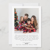 Holly Jolly Foto Kerstboom Vakantie Kaart (Achterkant)