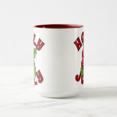 Holly Jolly Grappig Lachend Holly Kerstmis Mok (Midden)