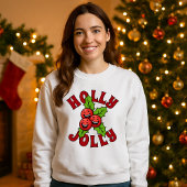 Holly Jolly Grappig Lachend Holly Kerstmis Trui