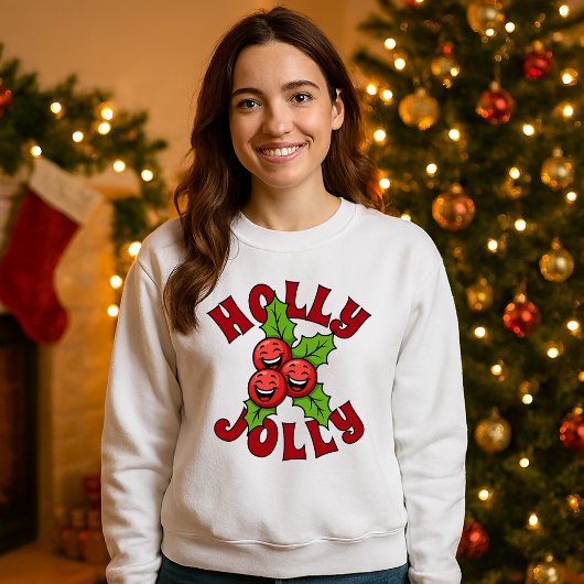 Holly Jolly Grappig Lachend Holly Kerstmis Trui