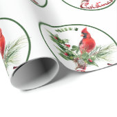 Holly Jolly Groeten van Kerstmis Cadeaupapier (Rol Hoek)