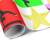 HOLLY JOLLY GYMNASTIEK KERSTMIS CADEAUPAPIER (Rol Hoek)