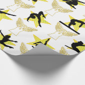 HOLLY JOLLY GYMNASTIEK KERSTMIS CADEAUPAPIER (Hoek)