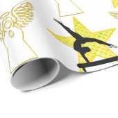 HOLLY JOLLY GYMNASTIEK KERSTMIS CADEAUPAPIER (Rol Hoek)