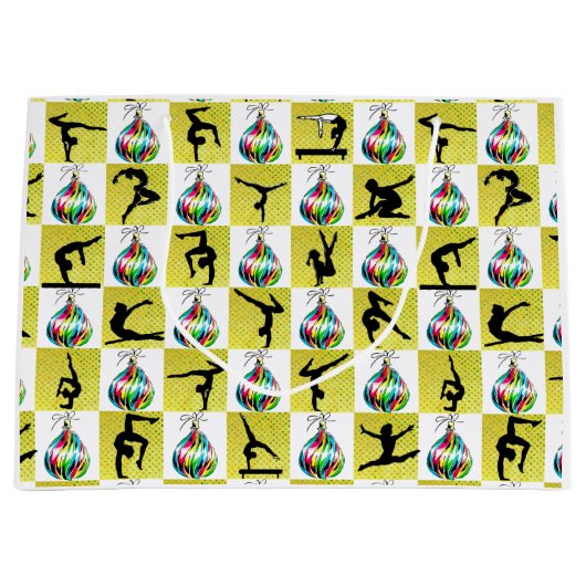 HOLLY JOLLY GYMNASTIEK KERSTMIS LARGE CADEAUTASJE (Voorkant)