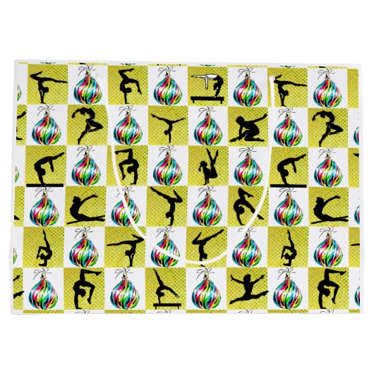 HOLLY JOLLY GYMNASTIEK KERSTMIS LARGE CADEAUTASJE (Achterkant)