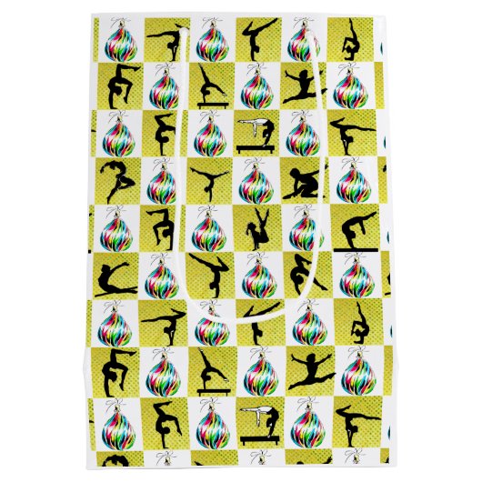 HOLLY JOLLY GYMNASTIEK KERSTMIS MEDIUM CADEAUZAKJE (Achterkant)