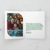 Holly Jolly Hand getekend Vrolijke Kerstfoto Feestdagen Kaart (Binnen)