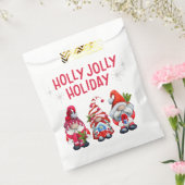 Holly Jolly Holiday Gnomes Bedankzakje (Gezegeld)