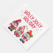 Holly Jolly Holiday Gnomes Servet (Hoek)