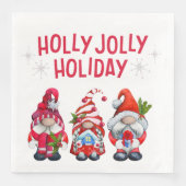 Holly Jolly Holiday Gnomes Servet (Voorkant)