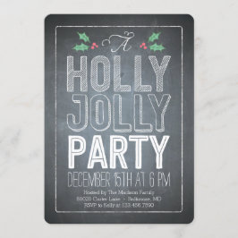 Holly Jolly Holiday Party Uitnodiging