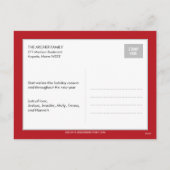 Holly Jolly Holiday Photo Card Briefkaart (Achterkant)