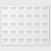 Holly Jolly holidays add name family year purple s Cadeaupapier (Vlak)