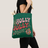 Holly Jolly Hond Moeder Kerst Vakantie Huisdier Li Tote Bag (Dichtbij)