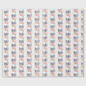 Holly Jolly - Kerst Cute Cadeaupapier (Vlak)