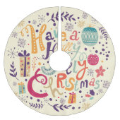 Holly Jolly Kerst Retro krans Kerstboom Rok (Voorkant)