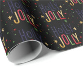 Holly Jolly - Kerst Schattige Cadeaupapier (Rol Hoek)