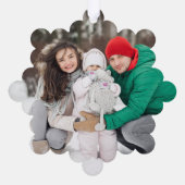 Holly Jolly Kerstfeestdag Ornament Kaart (Achterkant)